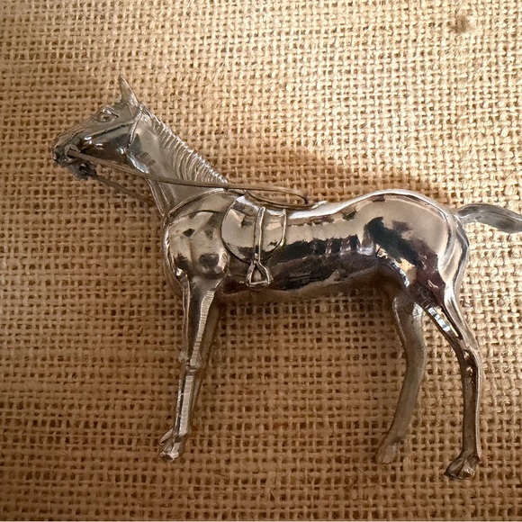 None Other - Vintage Japan Silver Metal Horse Figurine
